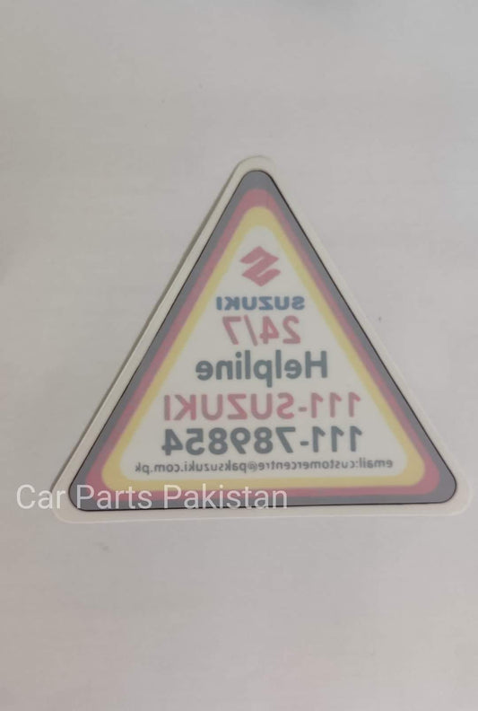 Suzuki Helpline sticker for WagonR, Alto 660cc, new cultus, every