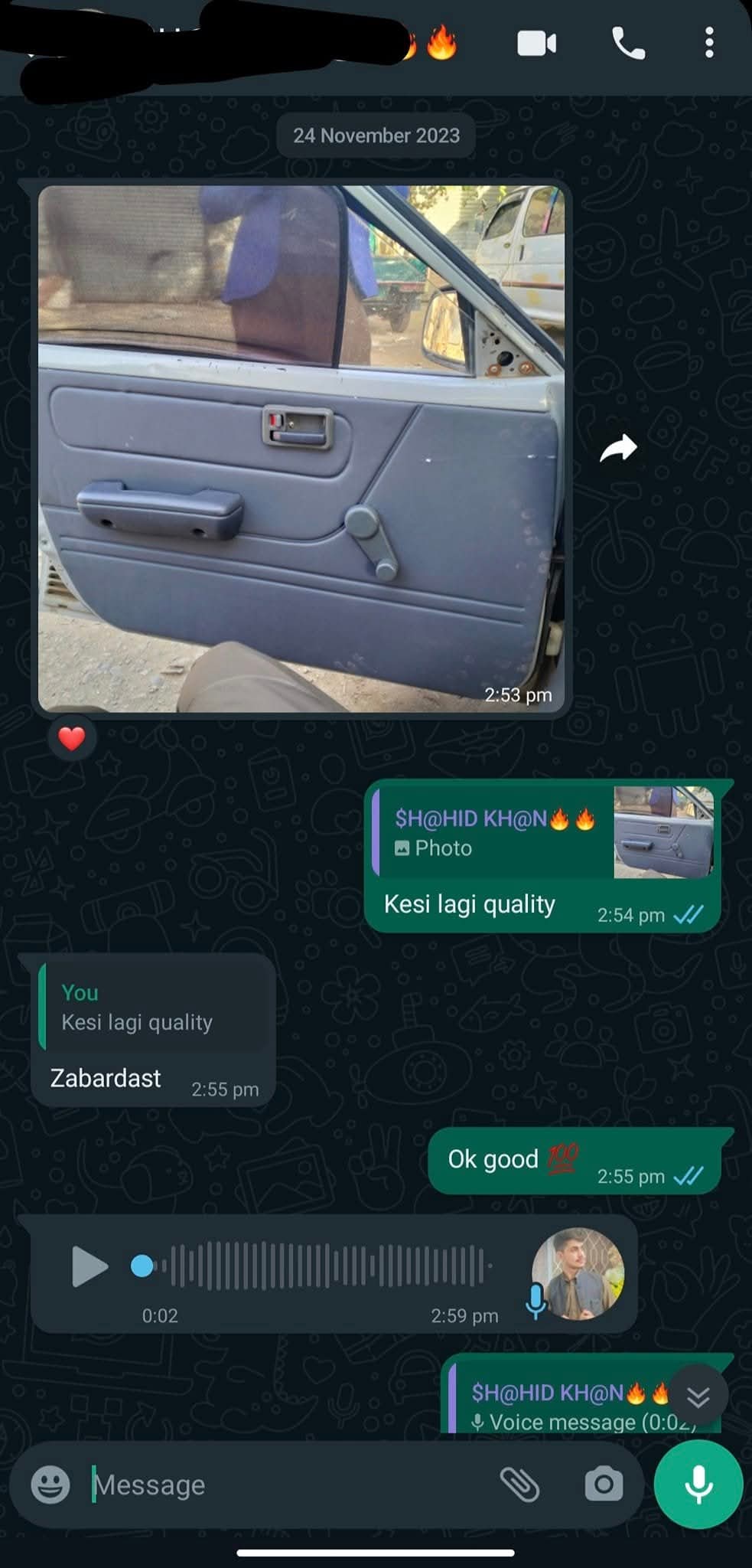 Suzuki Khyber door cards