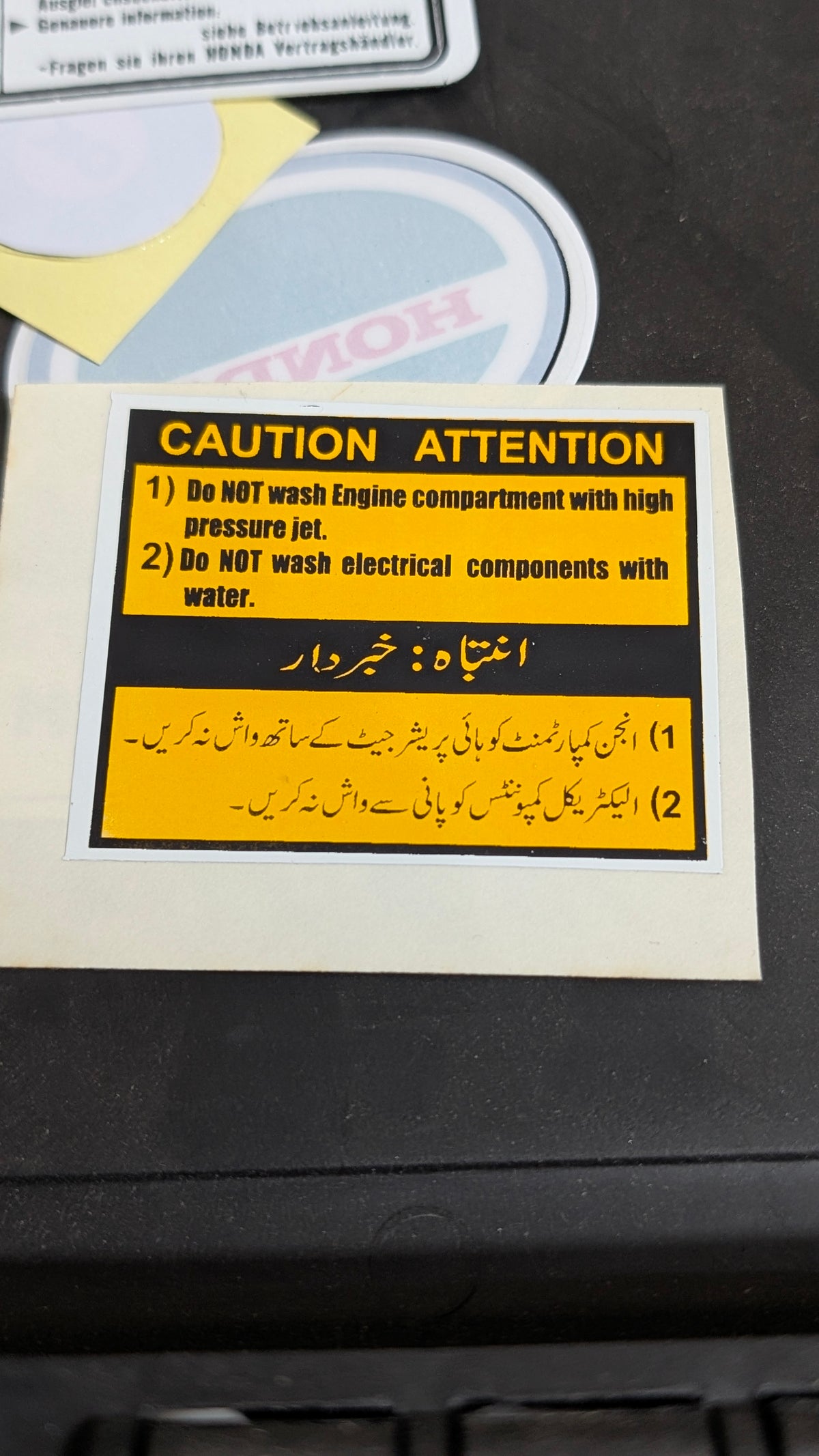 Toyota bonnet sticker set