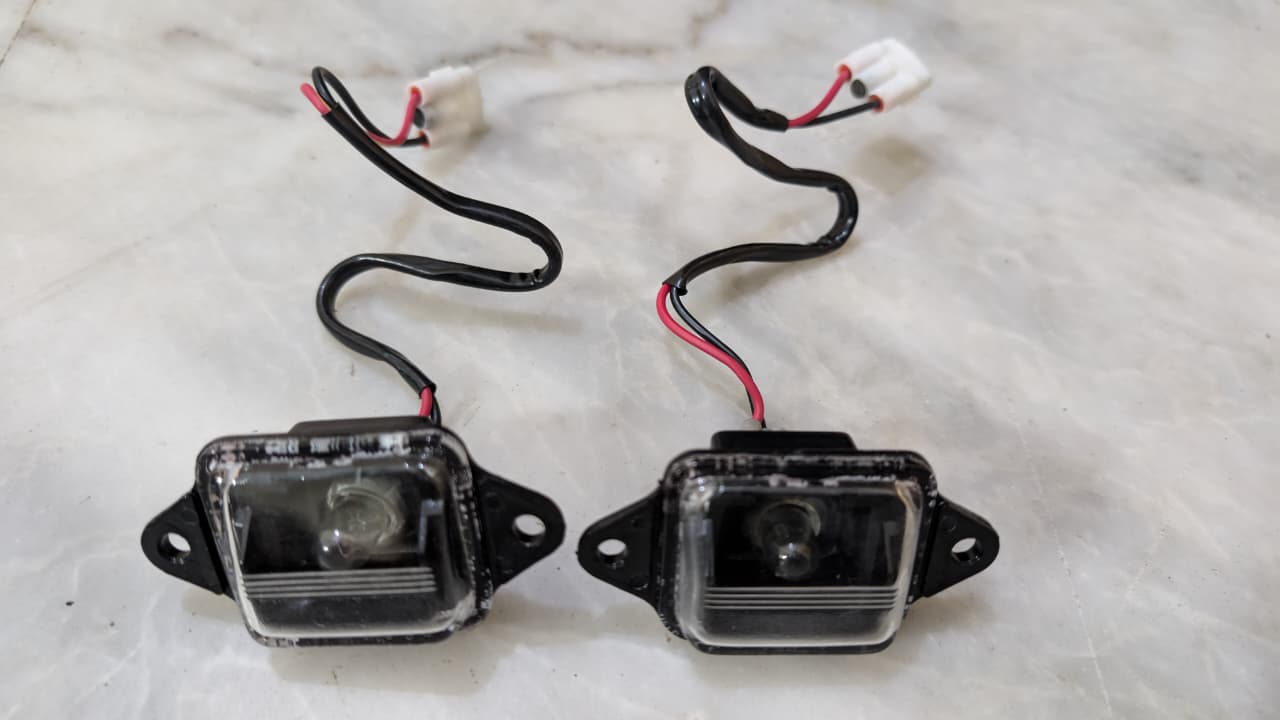 Suzuki Cultus Number plate lights